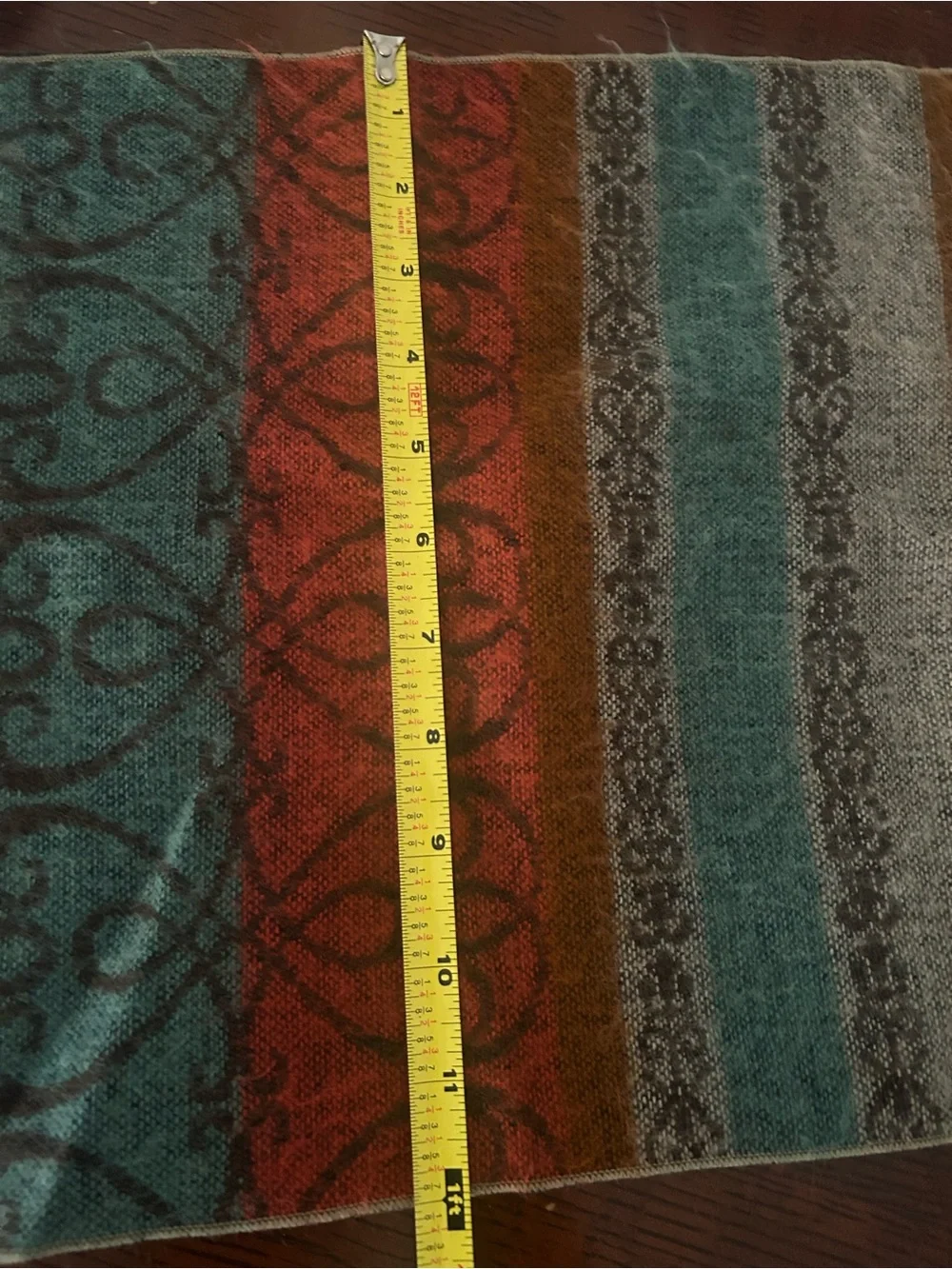 Betmar Made in France Woven Scarf Rich Earth Tones Aztec Southwest Boho Unisex